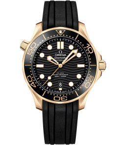 Omega Seamaster Diver 300M Master Co-Axial 42mm Moonshine Gold / Black / Rubber 210.62.42.20.01.003