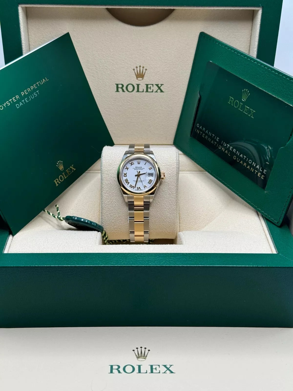 Rolex Lady-Datejust 28mm 279163 White Roman Dial Oyster Bracelet - Image 11