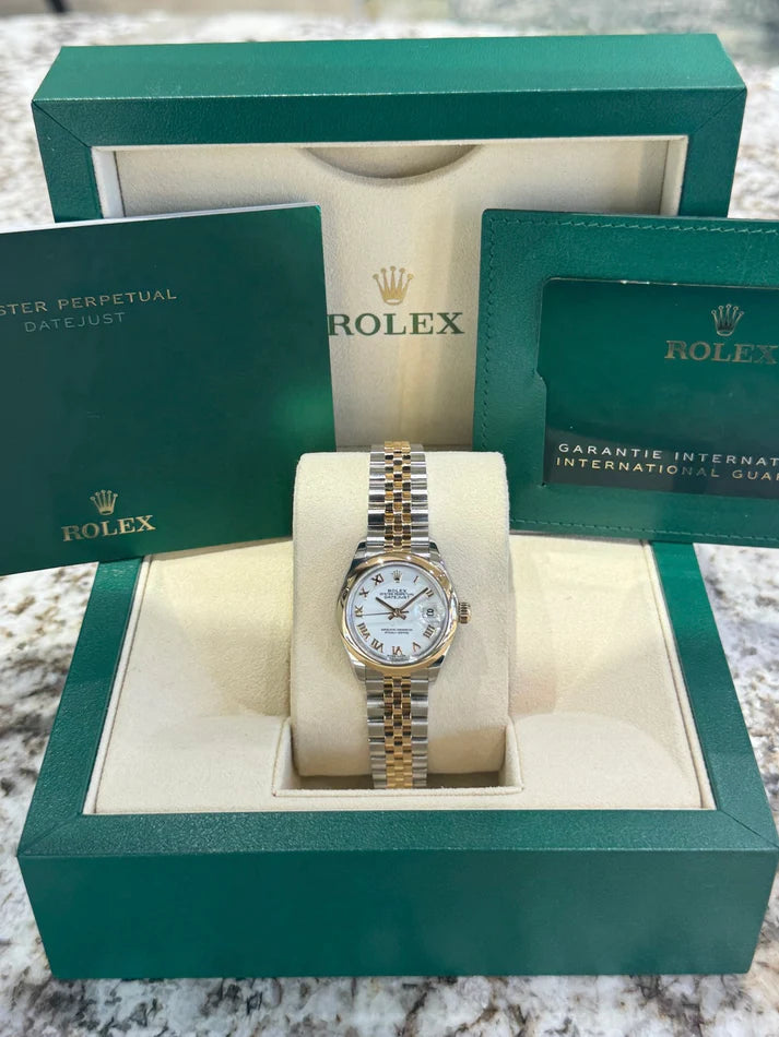 Rolex Lady-Datejust 28mm 279163 White Roman Dial Oyster Bracelet - Image 16