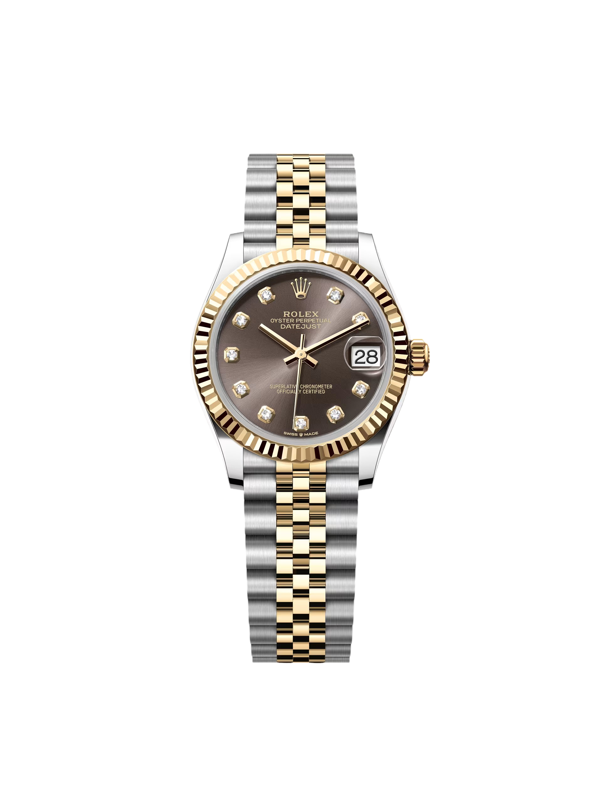 Rolex Datejust m278273-0021/0022 31mm Dark Grey Dial Stainless Steel and Yellow Gold Oyster Watch - Image 15