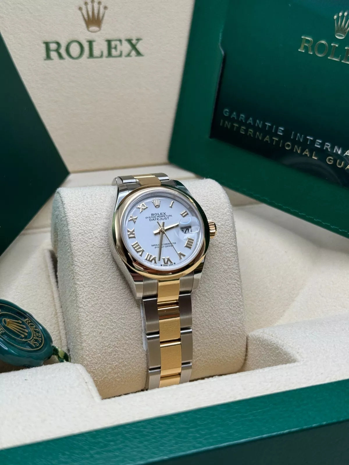 Rolex Lady-Datejust 28mm 279163 White Roman Dial Oyster Bracelet - Image 6