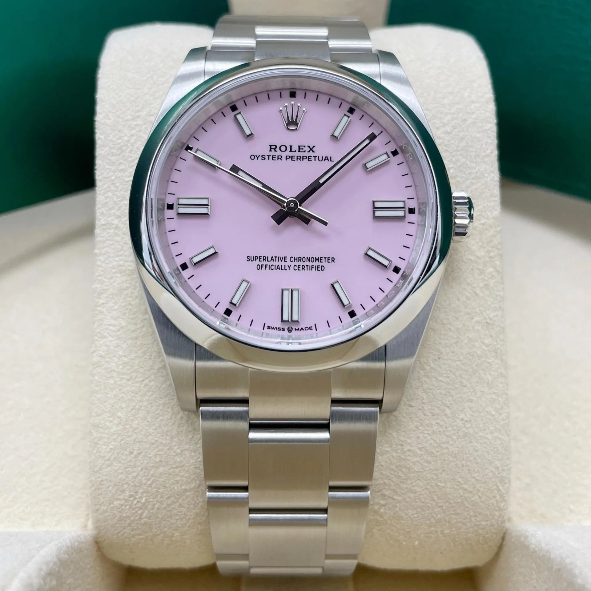 Rolex Oyster Perpetual 36mm 126000-0008 Candy Pink Dial Oyster Stainless Steel - Image 5