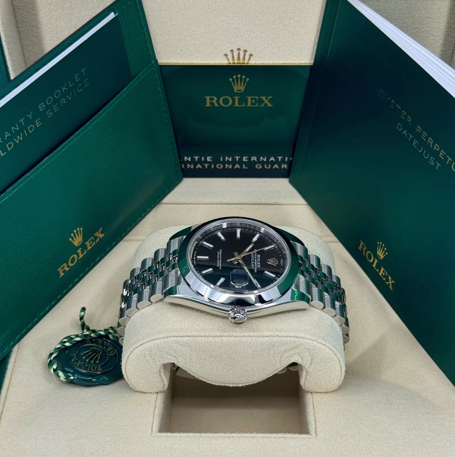 Rolex Datejust 41mm 126300 Black Index Oyster 41mm Stainless Steel Watch - Image 5