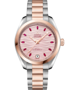 Omega Seamaster Aqua Terra 150M 34 mm Pink Dial Stainless Steel and Sedna�?18k Rose Gold Bracelet 220.20.34.20.60.001