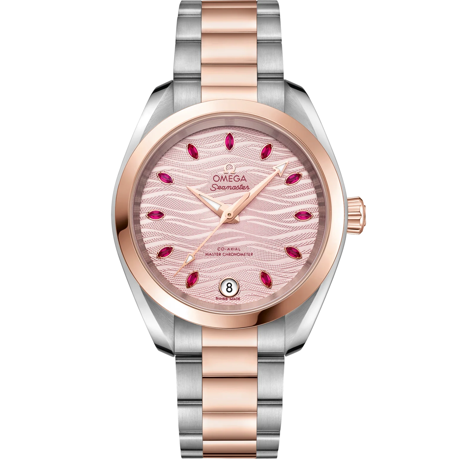 Omega Seamaster Aqua Terra 150M 34 mm Pink Dial Stainless Steel and Sedna�?18k Rose Gold Bracelet 220.20.34.20.60.001
