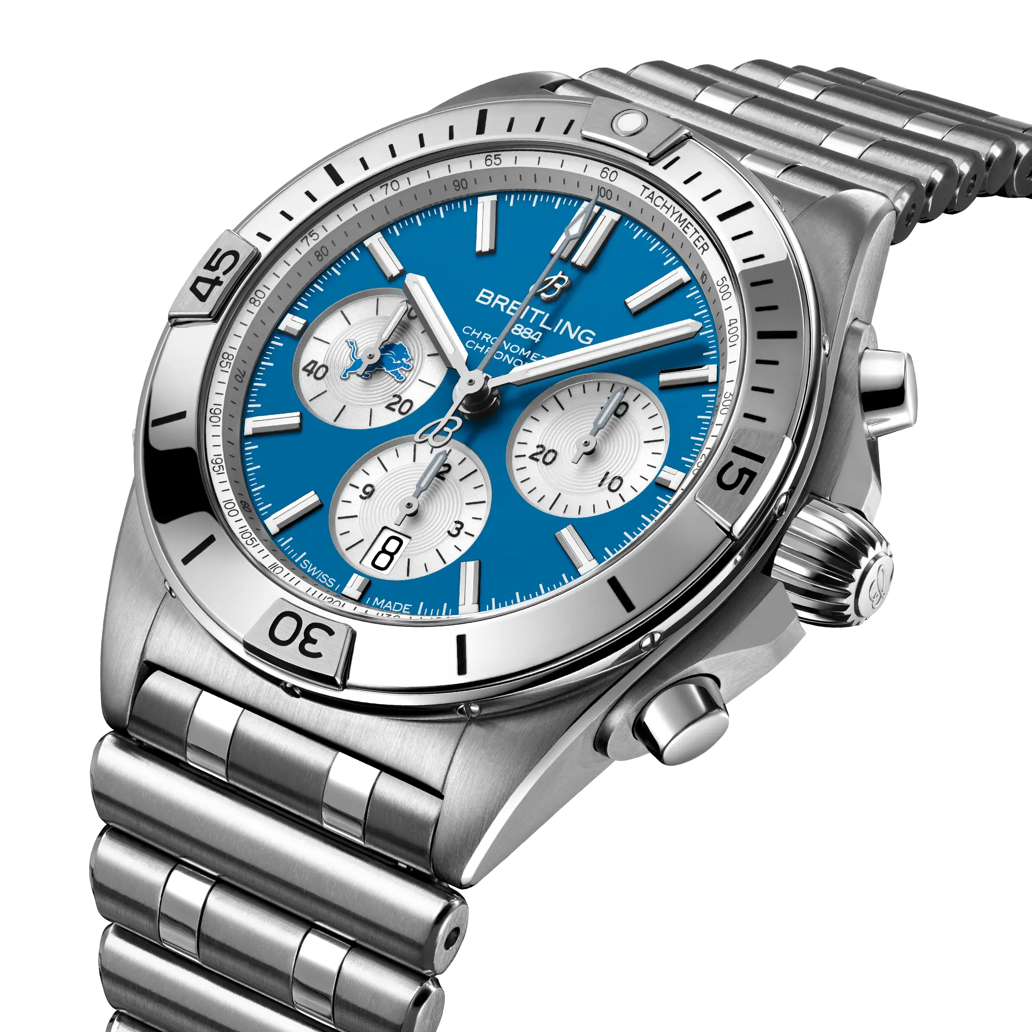Breitling Chronomat B01 42 NFL Detroit Lions Edition AB01342B1CCA1 - Image 2