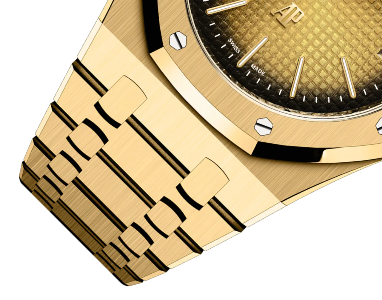 Audemars Piguet Royal Oak JumboSmoked Yellow Gold-Toned Dial 39mm - Image 4