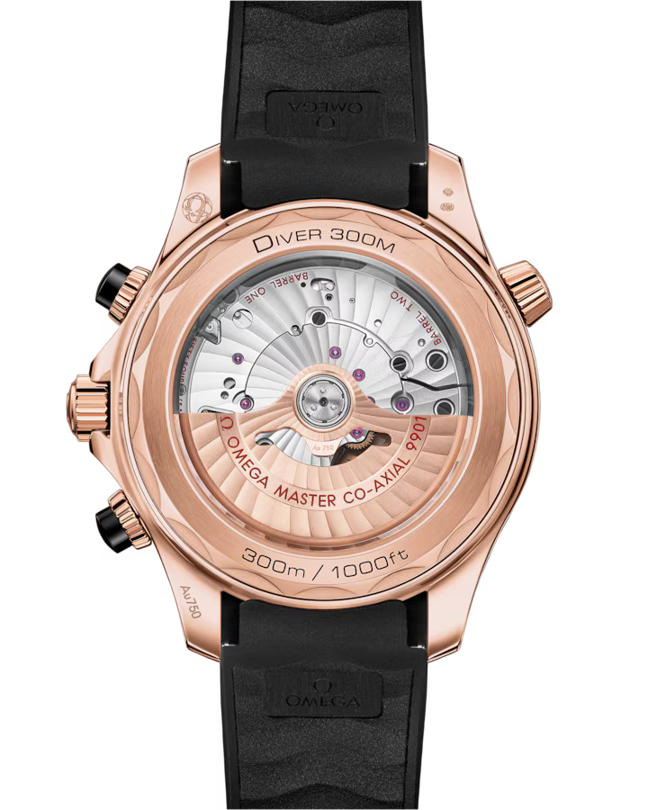 Omega Seamaster Diver 300M 44mm Black Dial Sedna�?18k Rose Gold Strap 210.62.44.51.01.001 - Image 4