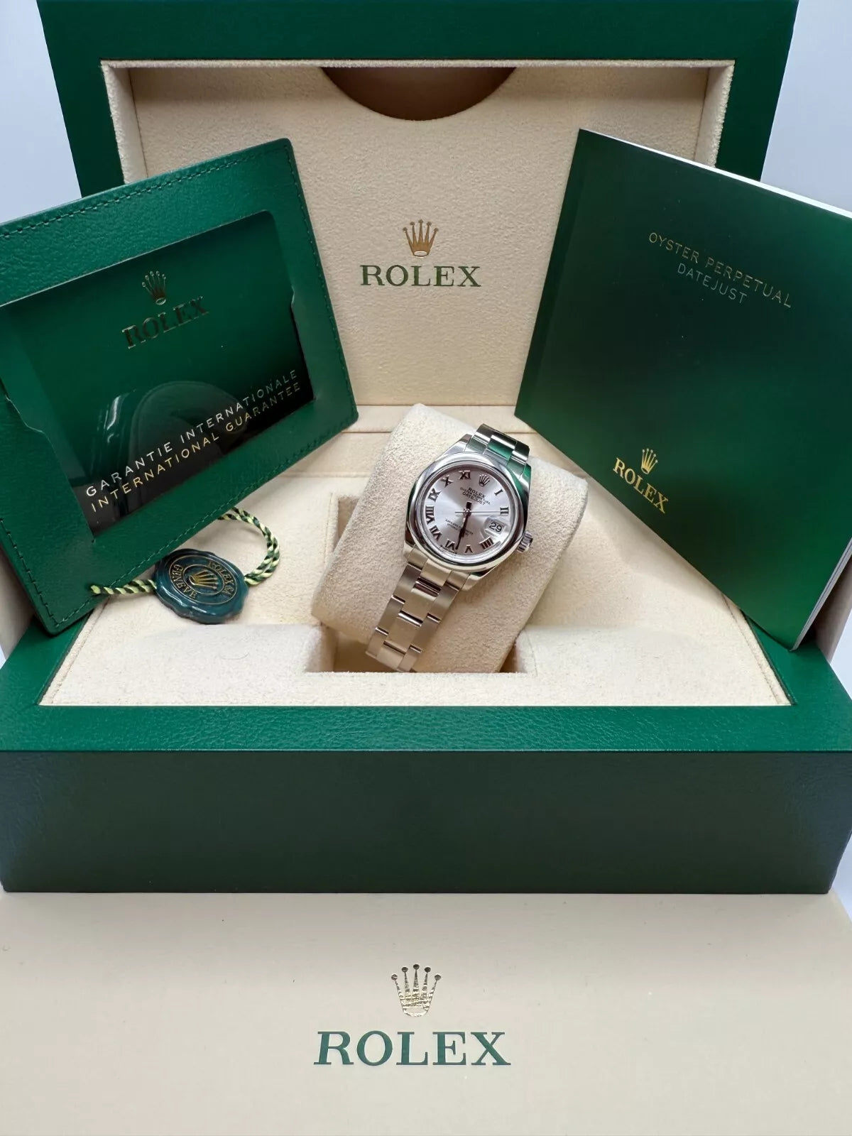 Rolex Lady-Datejust 28mm m279160 Oyster Perpetual Silver Dial Oyster Bracelet - Image 8
