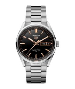 TAG Heuer Carrera Day-Date 41mm Mens Watch Black WDA2111.BA0043