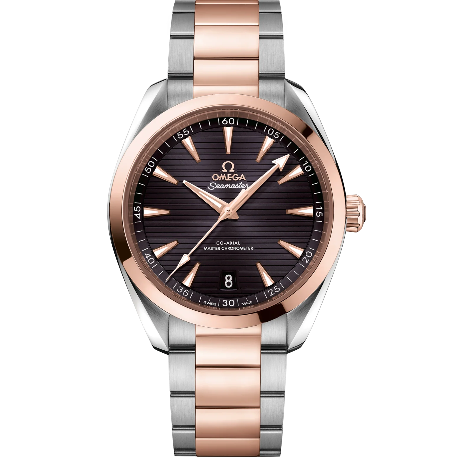 OMEGA Seamaster Aqua Terra 41mm Grey Dial Stainless Steel and Sedna�?18k Rose Gold Bracelet 220.20.41.21.06.001