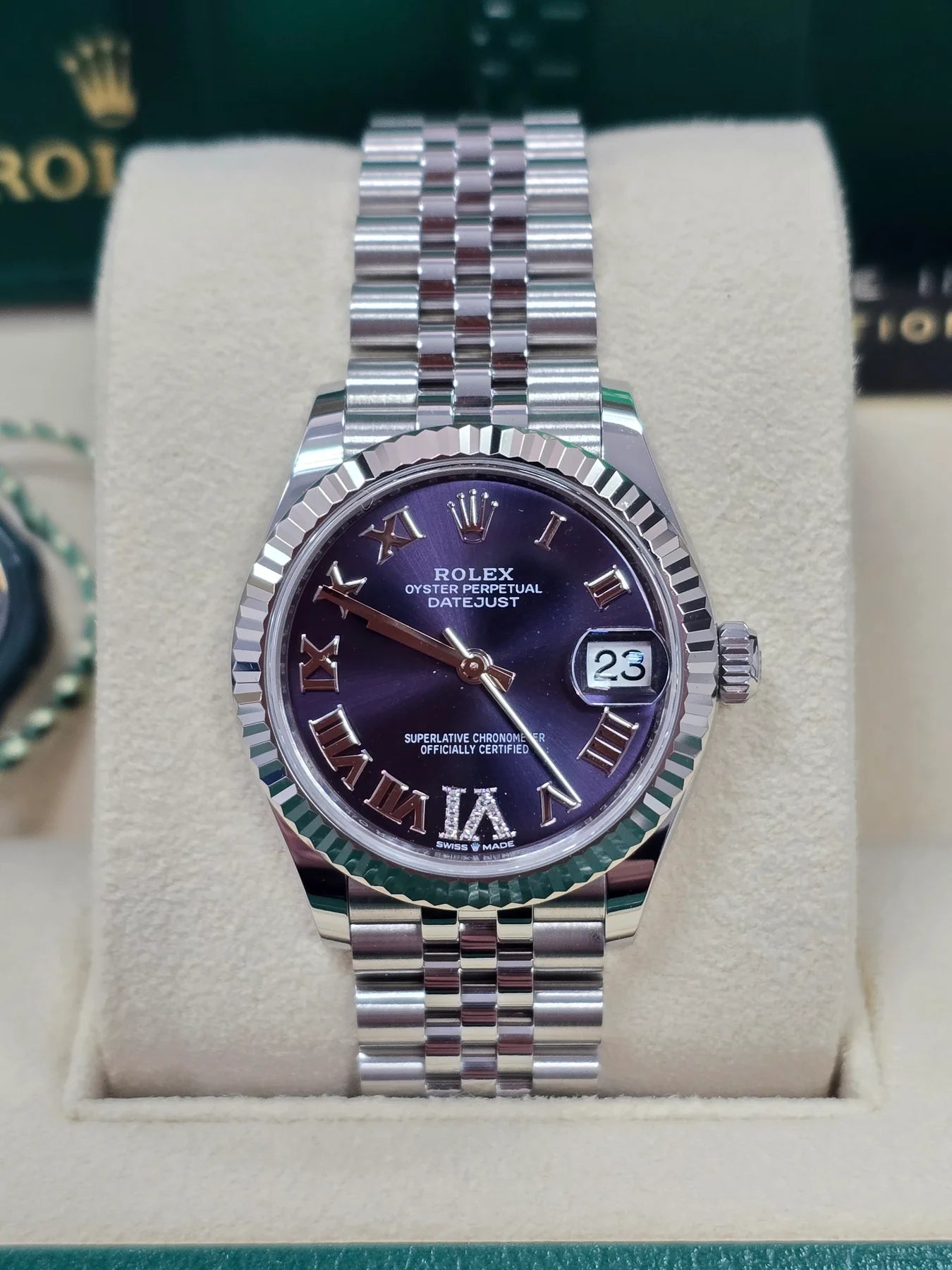 Rolex Datejust m278274-0025/0026 Aubergine 31mm Dial Oyster Watch - Image 9