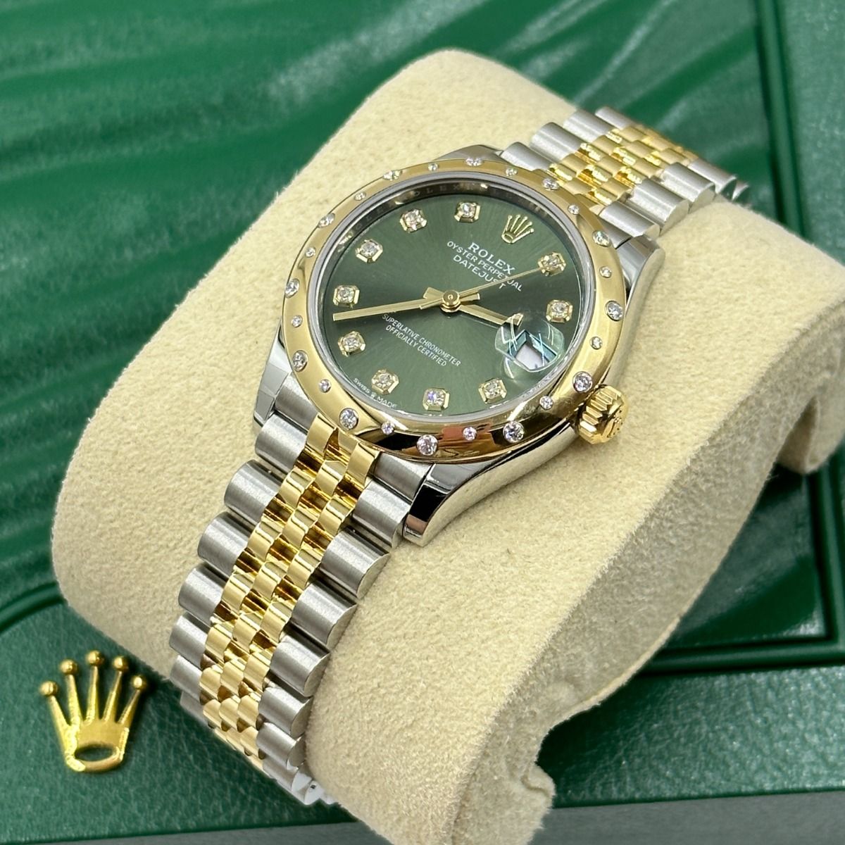 Rolex Datejust 31mm 278343RBR Olive Green Dial Yellow Rolesor Oyster Watch - Image 11