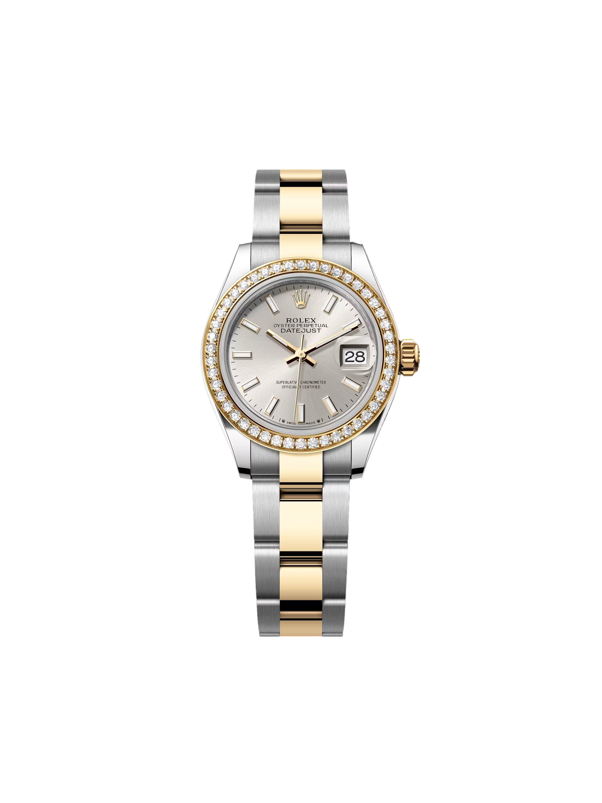 Rolex Lady-Datejust 28mm 279383RBR Silver Dial Yellow Rolesor Oyster Bracelet - Image 5