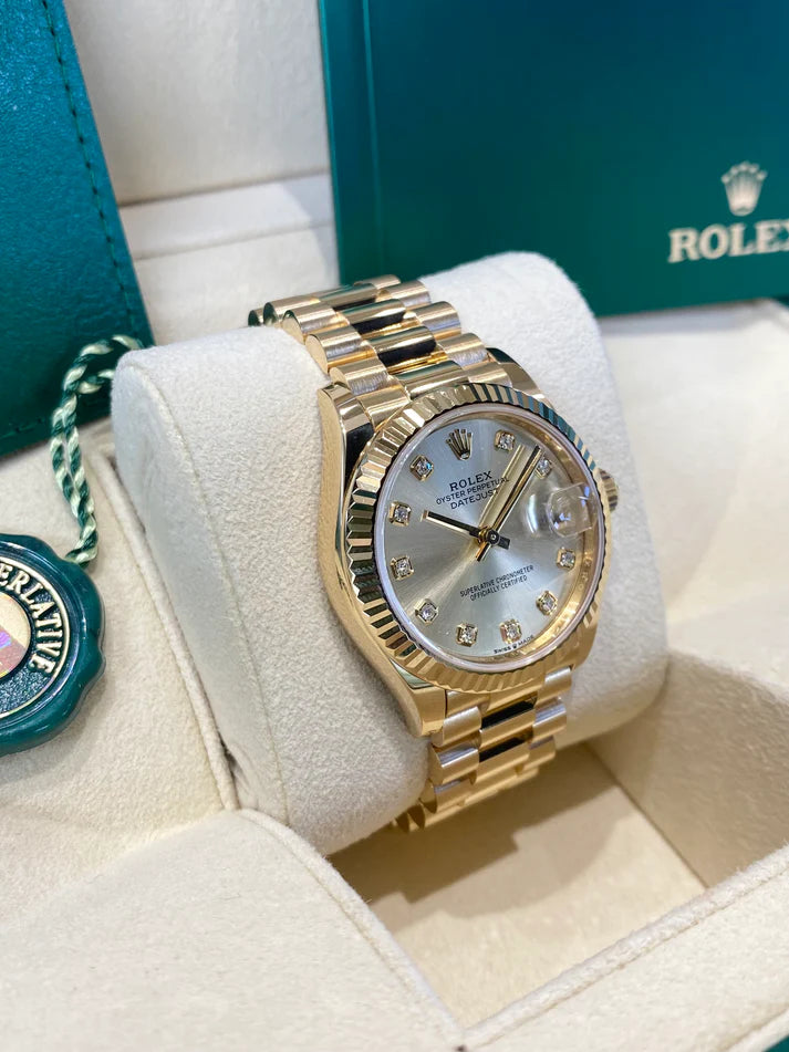 Rolex Datejust m278278-0009 Champagne 31mm Dial President Bracelet Watch - Image 4