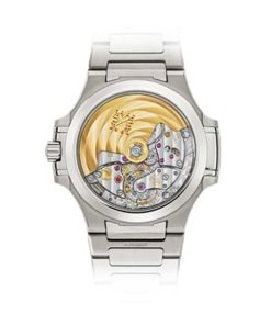 Alternative view of Patek Philippe Nautilus Blue Tinted Mother Of Pearl Dial Automatic Ladies Diamond Watch 7018/1A-010