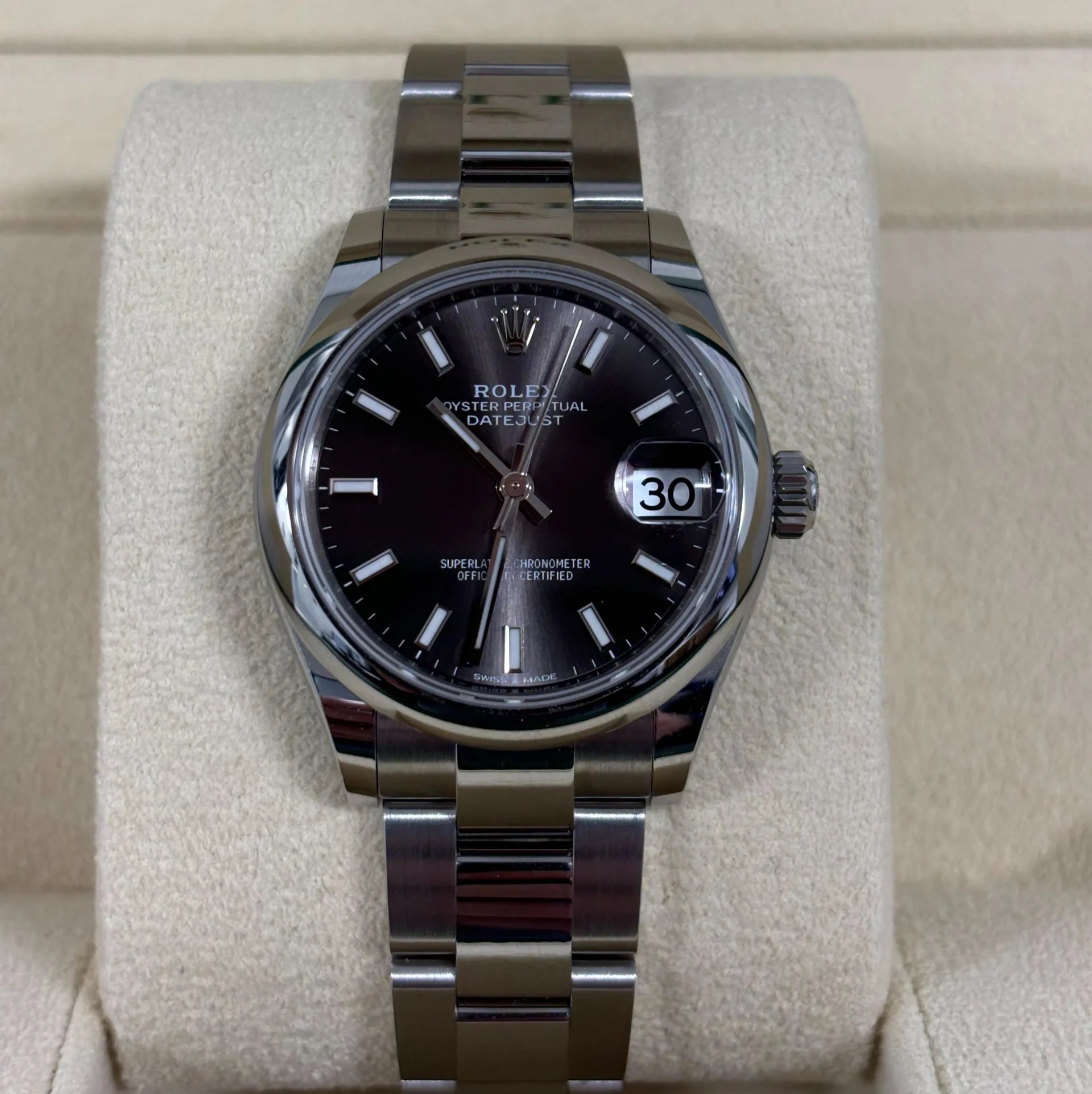 Rolex Datejust m278240-0009/0010 31mm Dark Grey Domed Bezel Oyster Oystersteel - Image 3