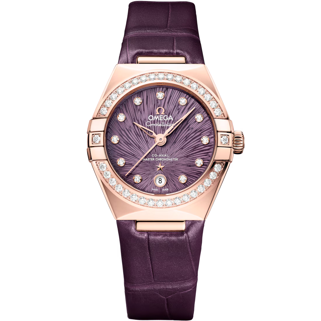 Omega Constellation Ladies' Selection 29mm Sedna�?gold on alligator 131.58.29.20.60.002