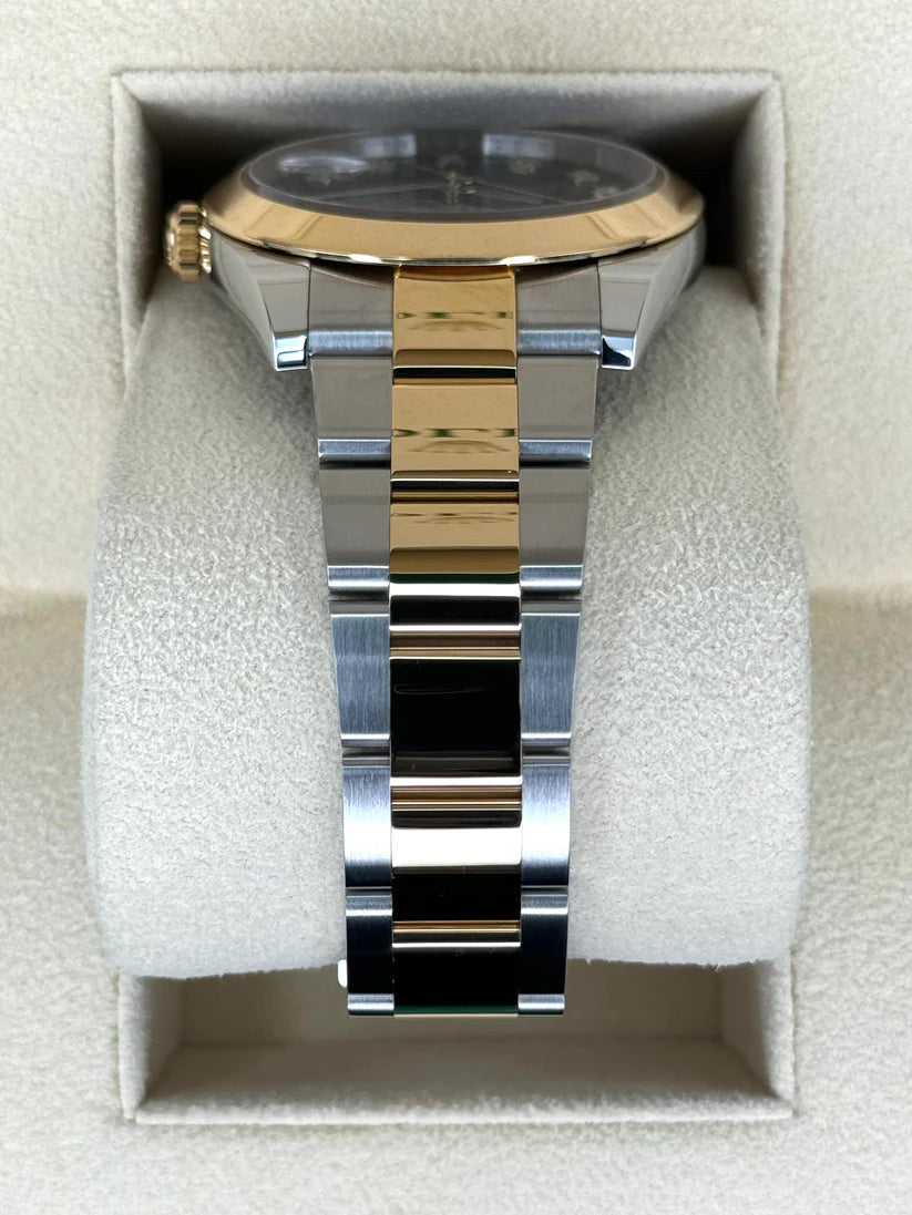 Rolex Datejust 41mm 126303 Black Diamond Oyster Steel and Yellow Gold Mens Watch - Image 9