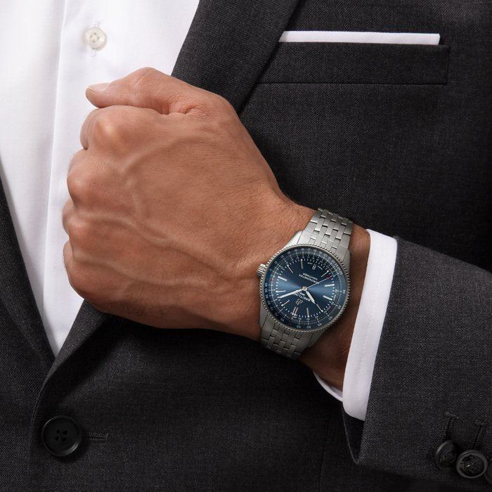 Breitling Navitimer Automatic 41mm Blue Dial Silver Steel Strap Men's Watch - A17326161C1A1 - Image 2