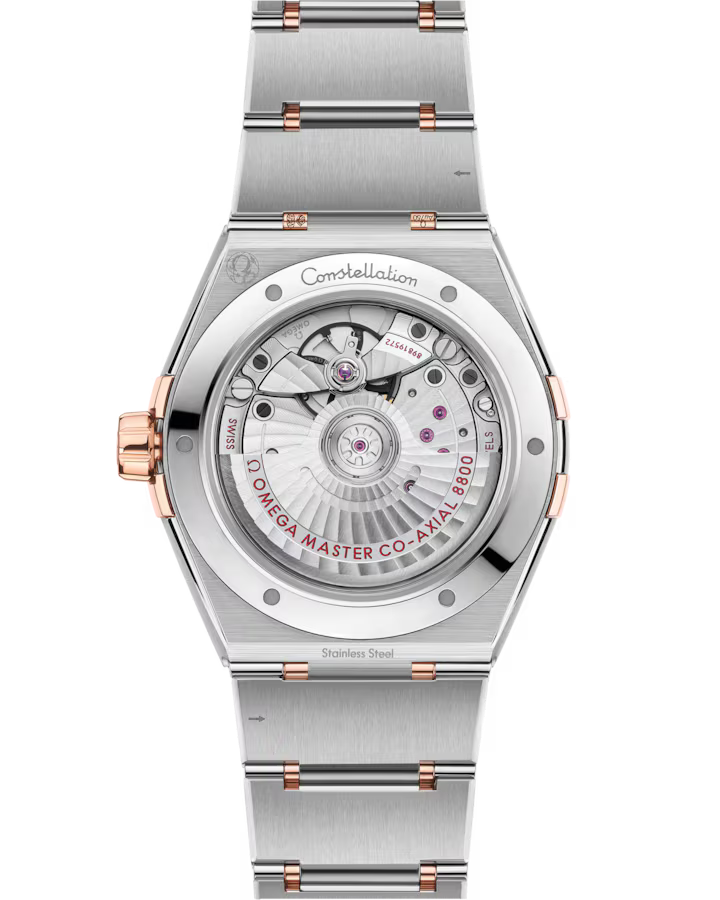 Omega Constellation 39mm Silver Dial with Diamonds Stainless Steel and Sedna�?18k Rose Gold Bracelet 131.20.39.20.52.001 - Image 4