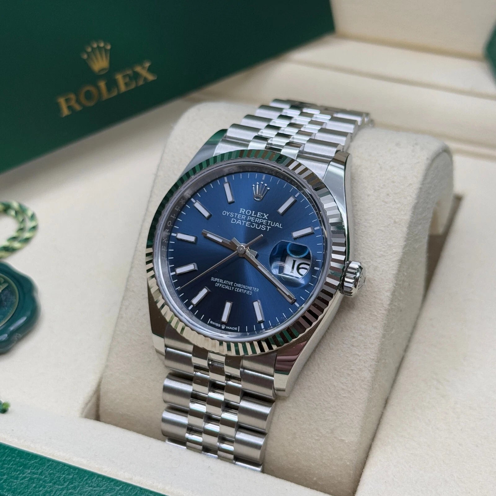Rolex Datejust 36mm 126234 Blue Index Dial 36mm Oyster Stainless Steel - Image 9