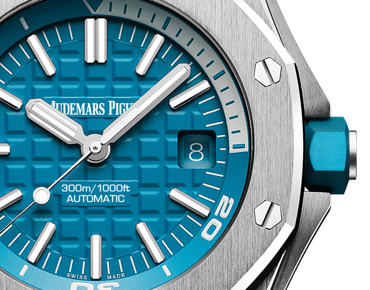 Audemars Piguet Offshore Diver Turquoise Blue Dial 42mm 15710ST.OO.A032CA.01 - Image 2