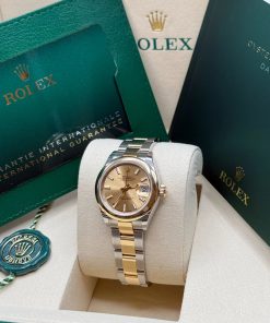 Alternative view of Rolex Lady-Datejust 28mm  279163 Champagne Dial Oyster Bracelet