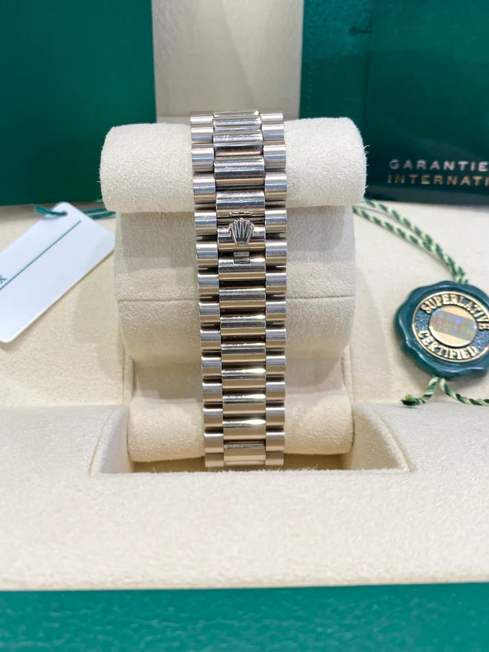 Rolex Day-Date President 40mm White Gold Grey Rhodium Index Dial - 228239 - Image 5