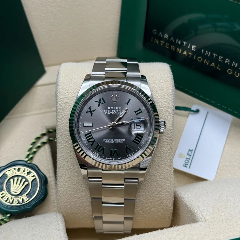 Rolex Datejust 36mm 126234 Datejust Slate Roman Dial Jubilee Watch - Image 7