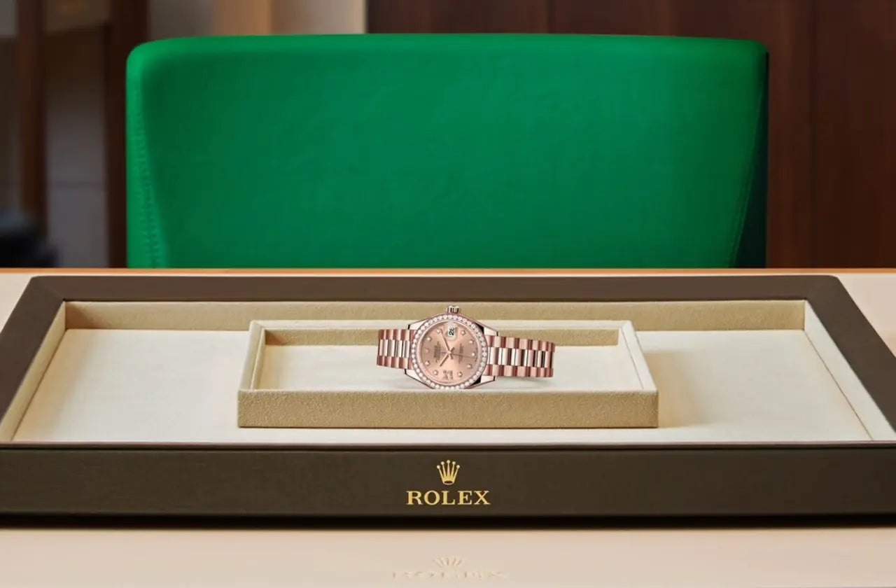 Rolex Lady-Datejust 28mm 279135RBR Rose Diamond Dial Jubilee Bracelet - Image 5