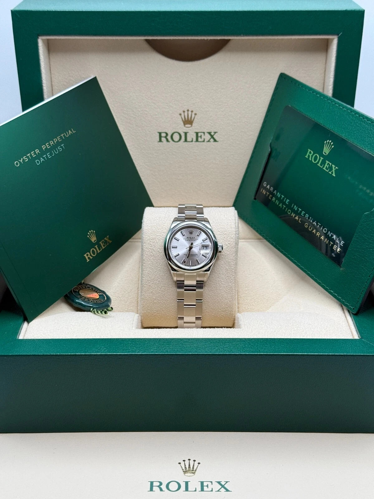 Rolex Lady-Datejust 28mm m279160 Oyster Perpetual Silver Dial Oyster Bracelet - Image 9