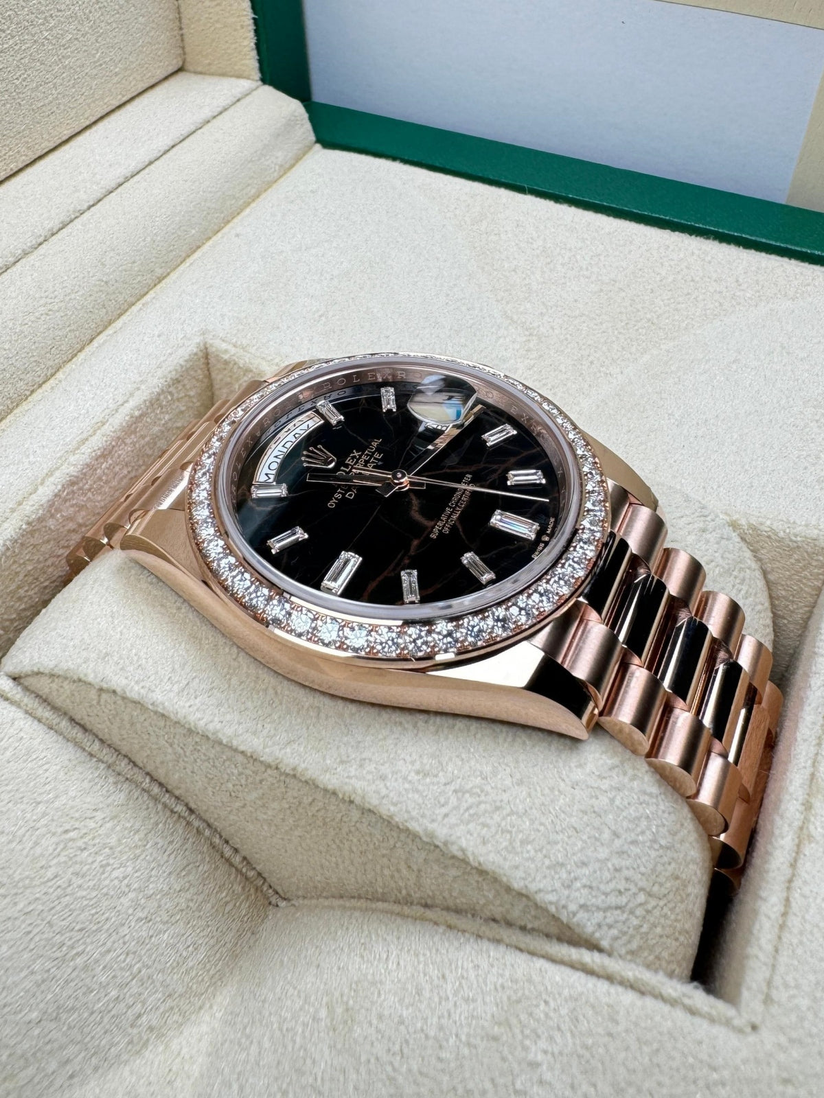 Rolex Day-Date 40mm Eisenkiesel / Diamonds Dial 228345rbr-0016 - Image 2