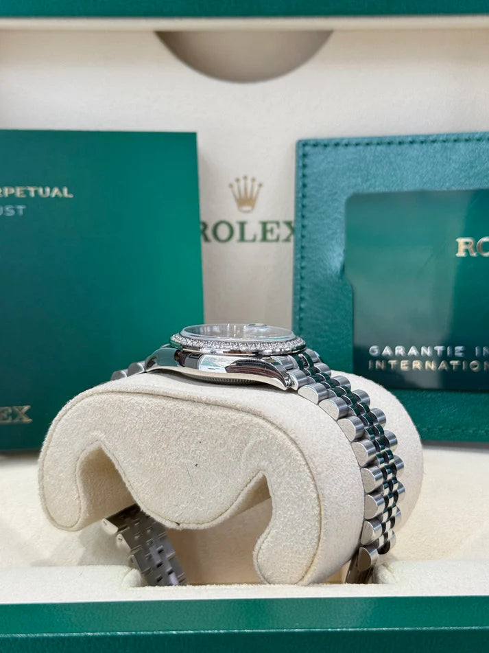 Rolex Datejust m278384RBR-0021/0022 Mint Green 31mm Dial Oyster Watch - Image 10