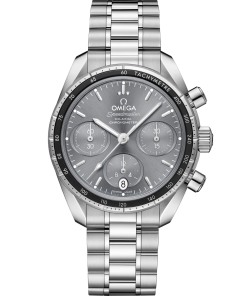 Omega Speedmaster 38 Grey Dia 38mm l Stainless Steel Bracelet 324.30.38.50.06.001