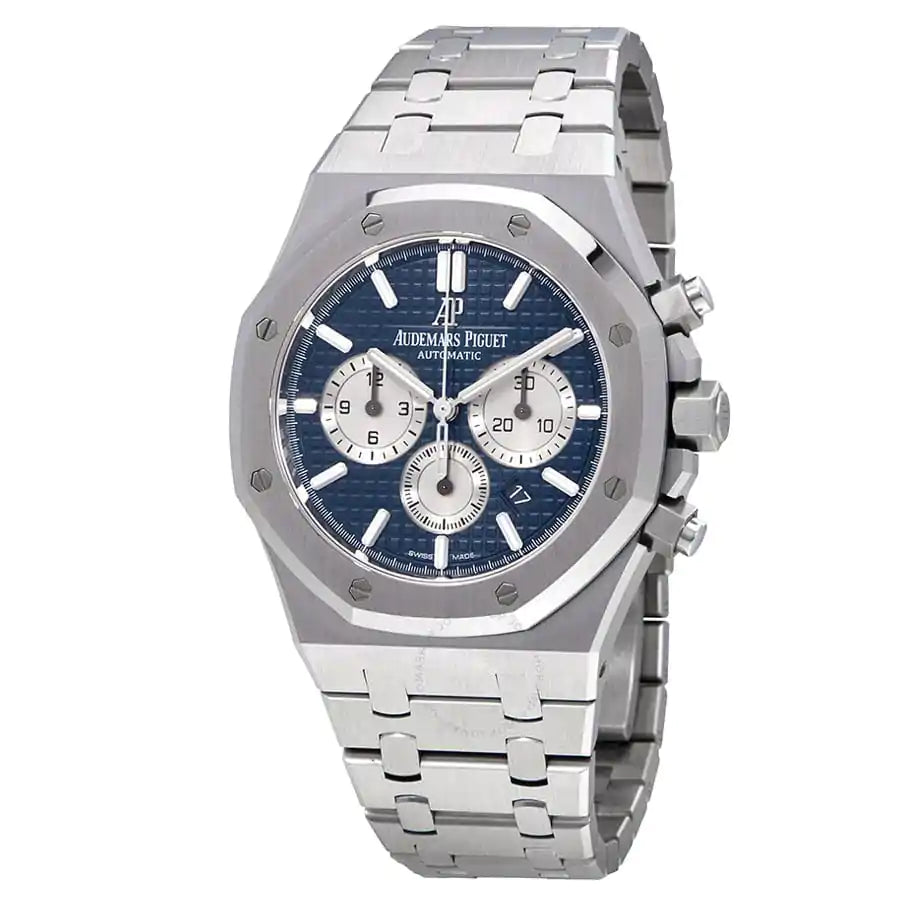 Audemars Piguet Royal Oak 41mm Blue Dial Stainless Steel Bracelet Men's Watch - Image 2