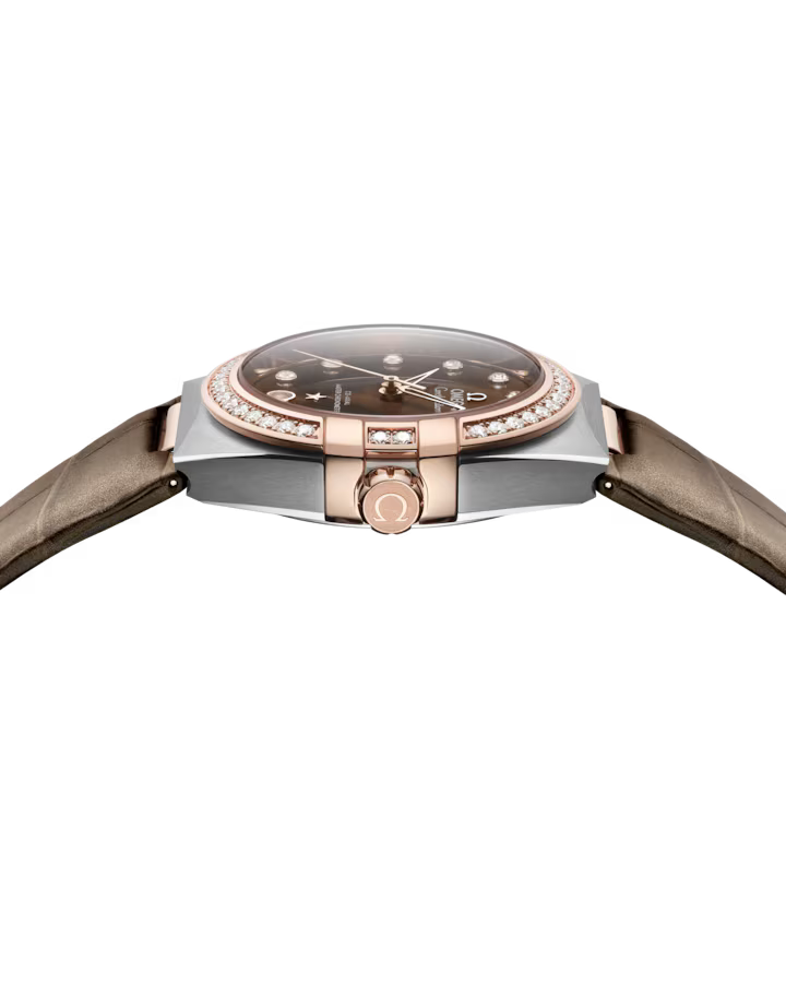 Omega Constellation 36mm Brown Dial with Diamonds Stainless Steel and Sedna�?18k Rose Gold Strap 131.28.36.20.63.001 - Image 3