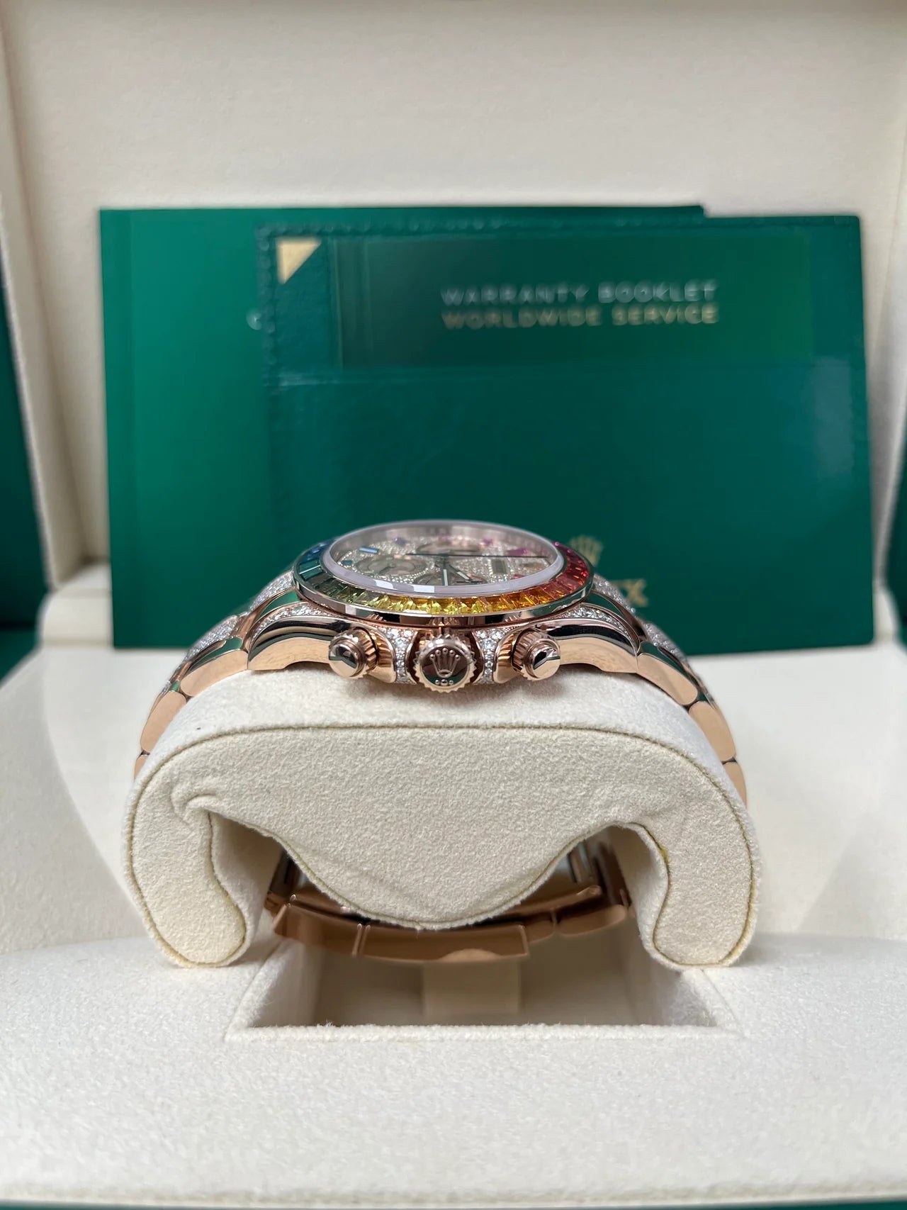 Rolex Cosmograph Everose Daytona Factory Diamond Rainbow Edition 40mm 116595RBOW - Image 7