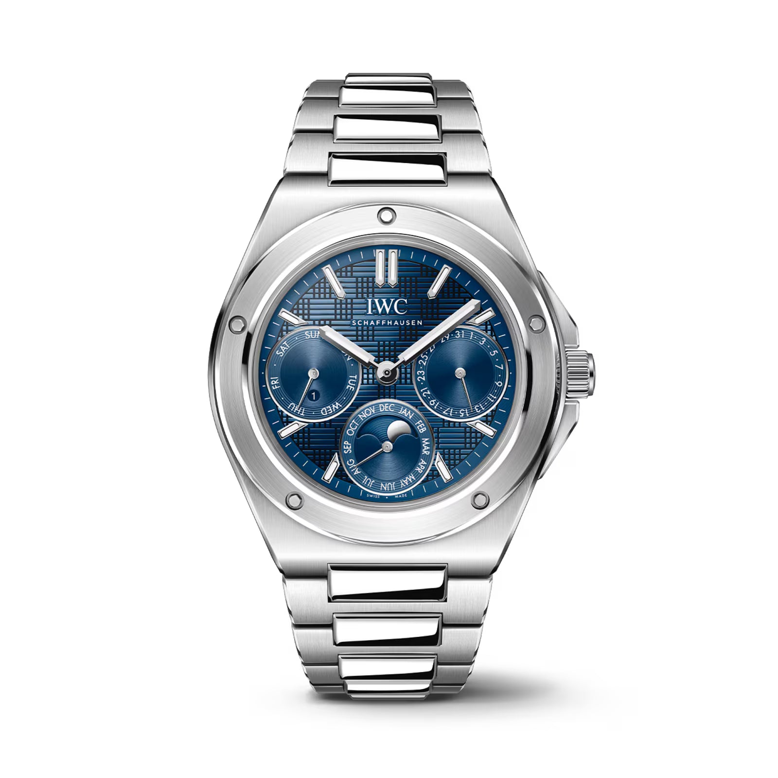 IWC Ingenieur Perpetual Calendar 41mm MensWatch Blue IW344903