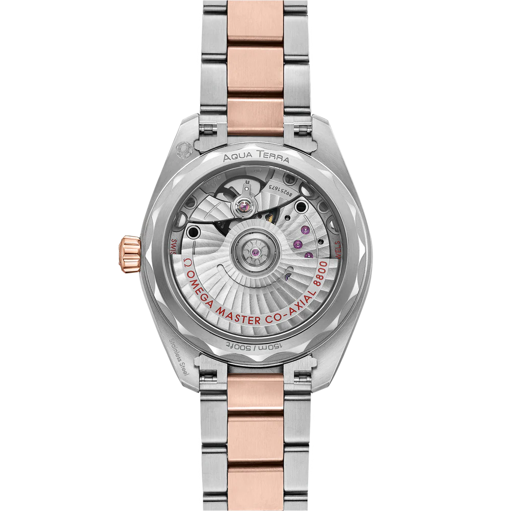 Omega Seamaster Aqua Terra 150M 34 mm Grey Dial Stainless Steel and Sedna�?18k Rose Gold Bracelet 220.20.34.20.06.001 - Image 2