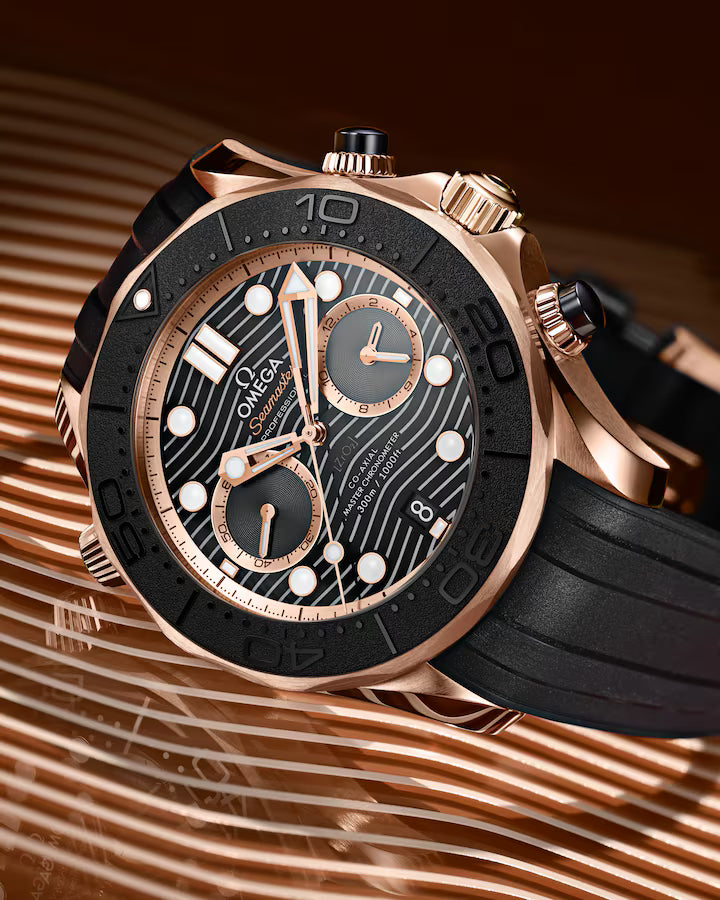 Omega Seamaster Diver 300M 44mm Black Dial Sedna�?18k Rose Gold Strap 210.62.44.51.01.001 - Image 5