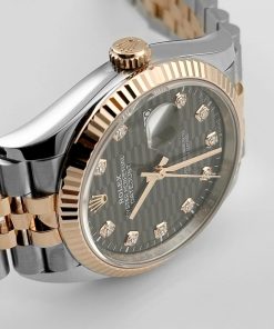 Alternative view of Rolex  Datejust 36mm 126231 Slate Fluted Motif Dial 36mm Jubilee Bracelet