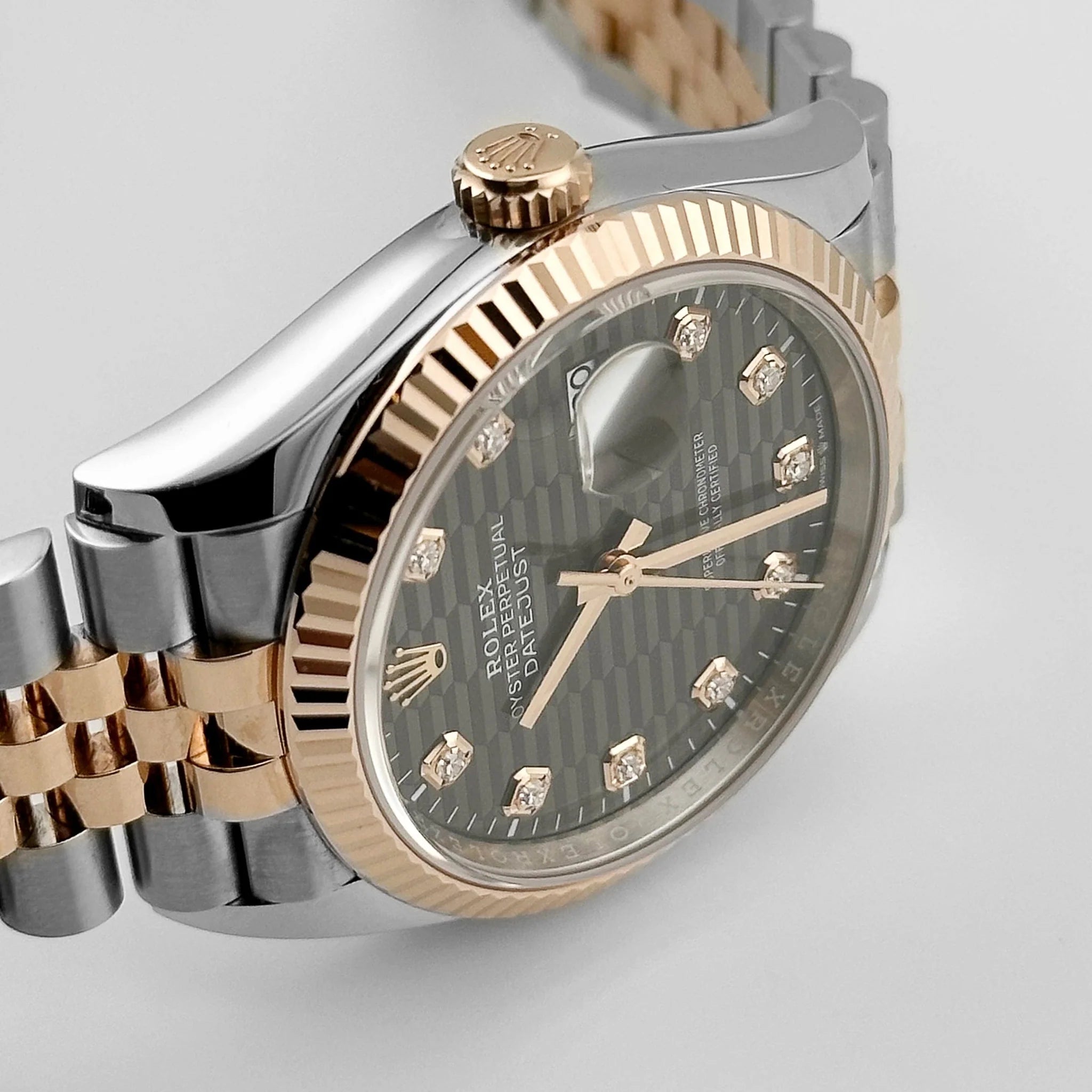 Rolex Datejust 36mm 126231 Slate Fluted Motif Dial 36mm Jubilee Bracelet - Image 2