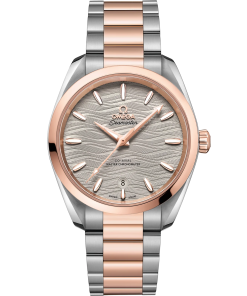 Omega Seamaster Aqua Terra 150M 38 mm Grey Dial Stainless Steel and  Sedna�?18k Rose Gold Bracelet 220.20.38.20.06.001