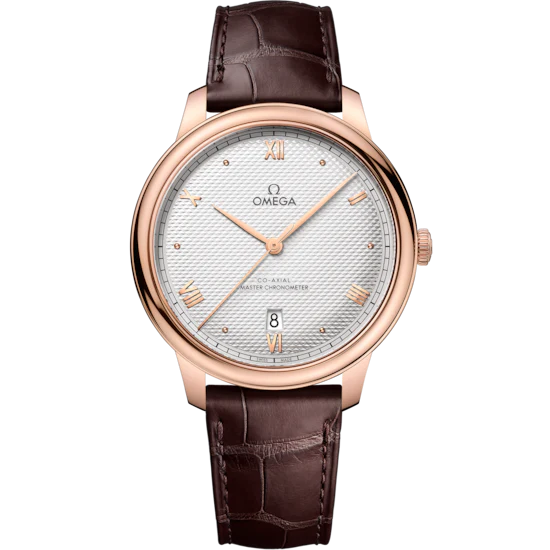 Omega De Ville Prestige 40 mm Silver Dial Sedna�?18k Rose Gold Strap 434.53.40.20.02.001