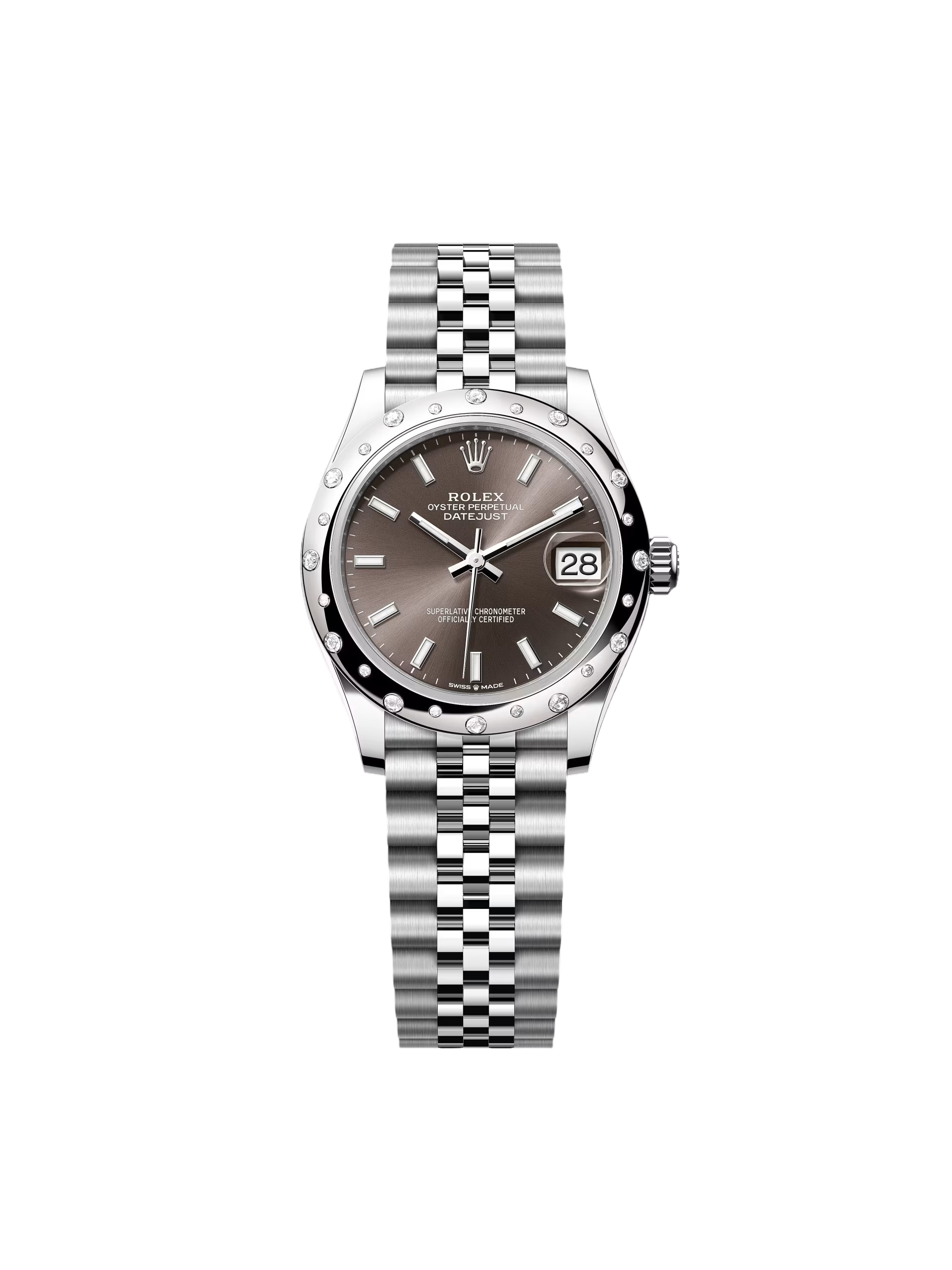 Rolex Datejust m278344 Dark Grey Dial 31mm Domed Diamond - Image 2