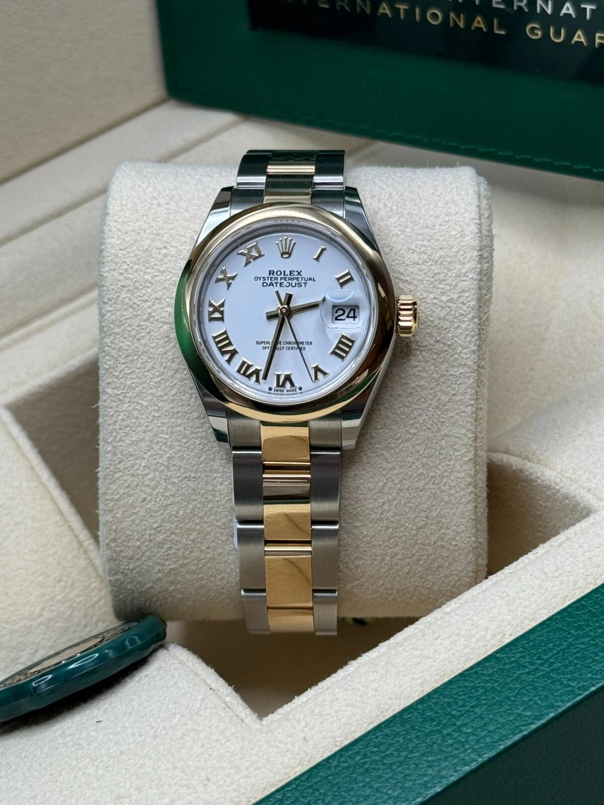 Rolex Lady-Datejust 28mm 279163 White Roman Dial Oyster Bracelet - Image 7