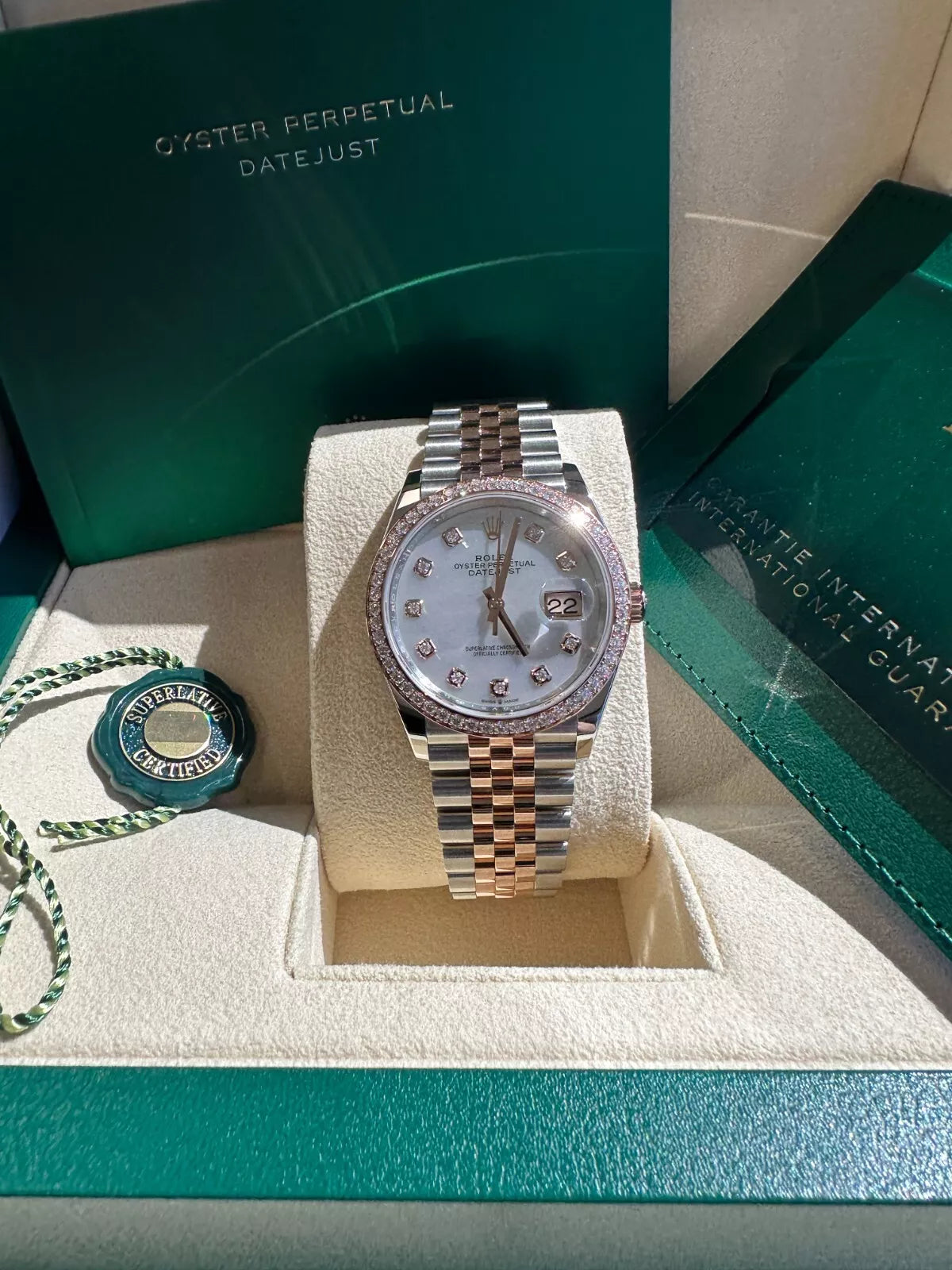 Rolex Datejust 36mm 126281 Mother-of-Pearl Dial Jubilee Bracelet - Image 9
