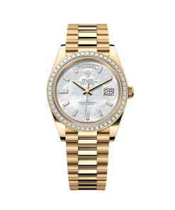 Rolex Day-Date 40mm 228398TBR-0043 White Mother-of-Pearl Dial President Watch