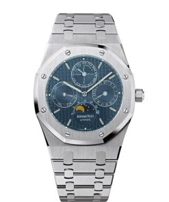Audemars Piguet Royal Oak Perpetual Calendar Blue grey dial Stainless Steel Watch